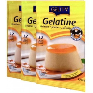 GELATINE HALAL 20g 12 feuilles