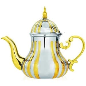 Théière Marocaine Traditionnelle Style Chefchaouen Gold