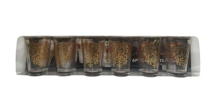 VERRE A THÉ GOLDEN DIAMOND (GOLD) lot de 6