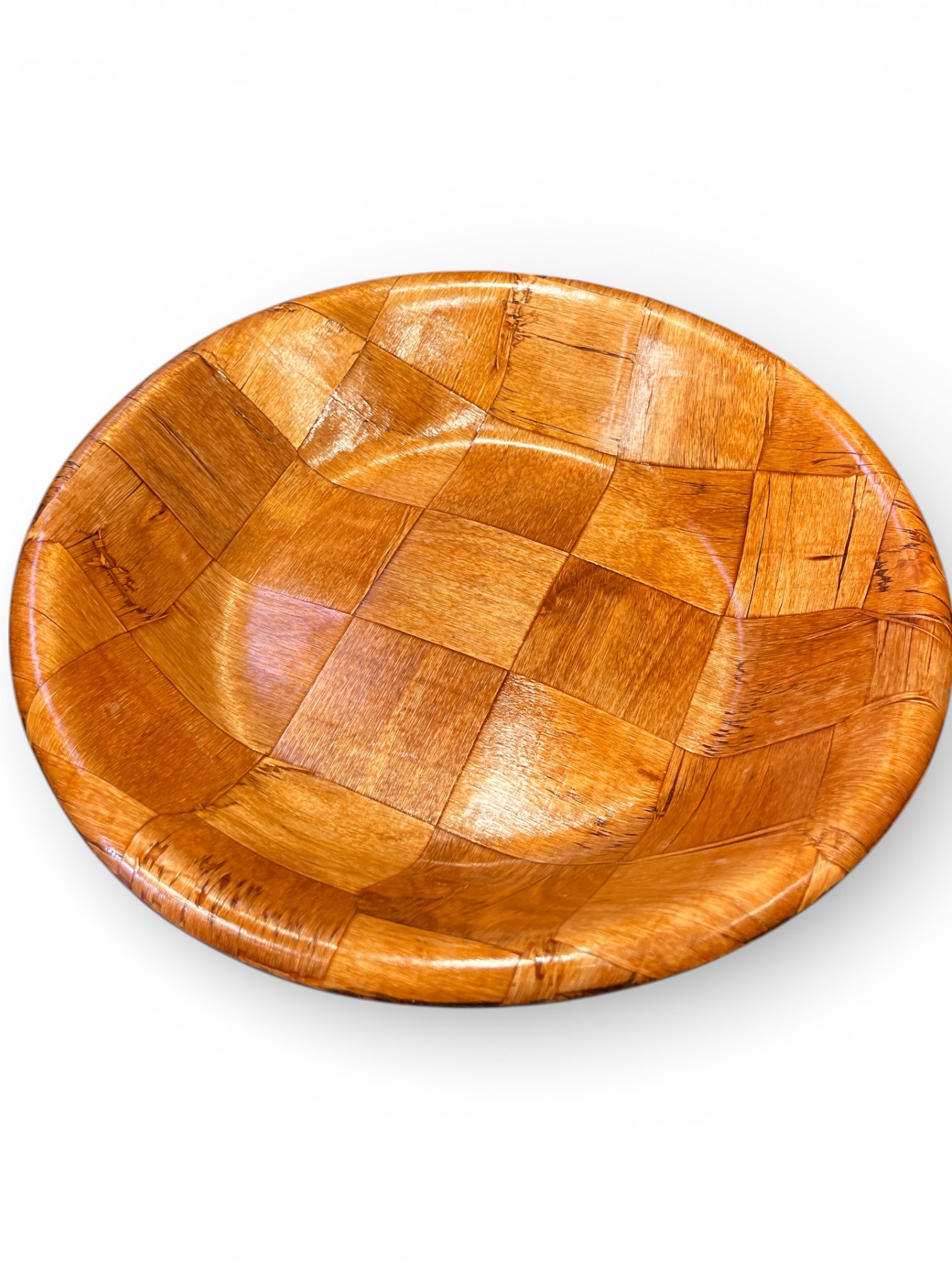 Plat à Couscous Traditionnel en Bois Tressé - Artisanat Marocain-Tailles Petit, Moyen ou Grand